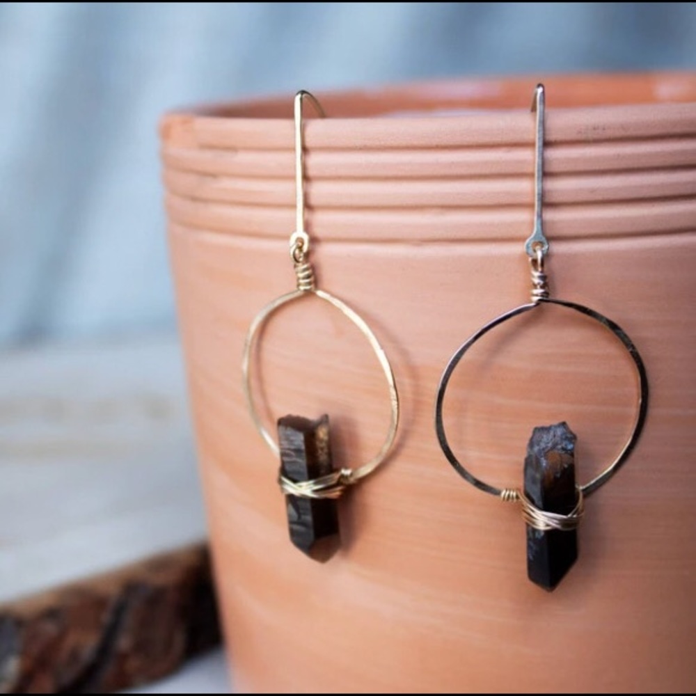 Smoky Quartz earrings